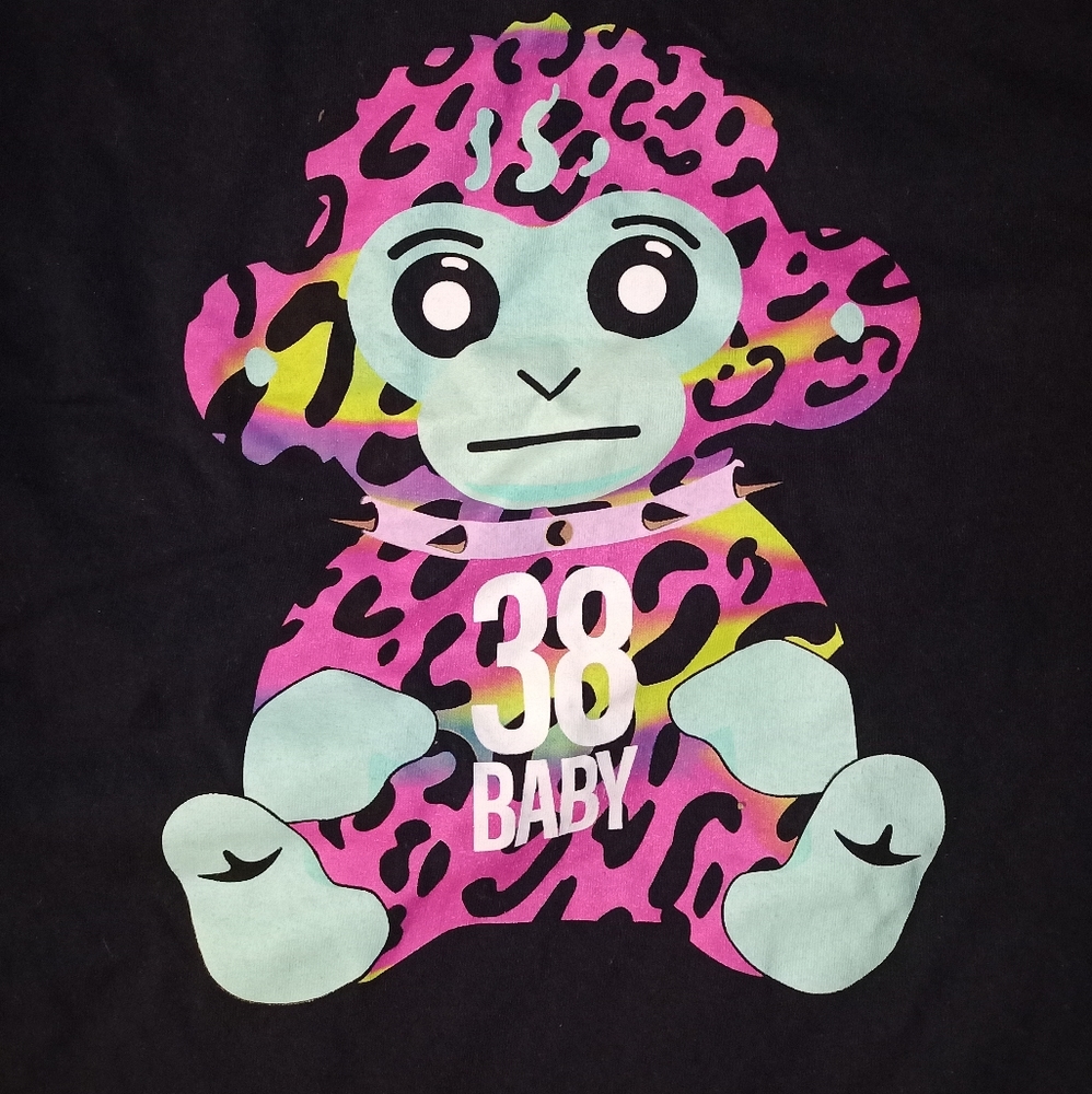 NEVER BROKE AGAIN 38 BABY pink leopard TSHIRT size XL